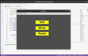 Python PDF editor app
