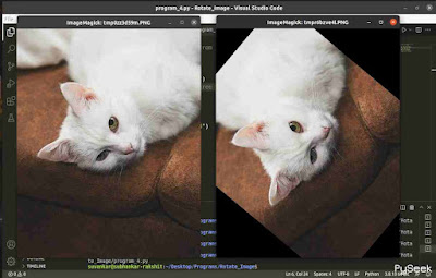Original and Rotated image 50 degree anti-clockwise using python pillow module