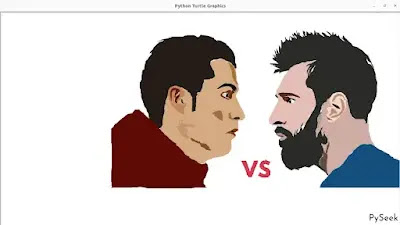 Output of Messi vs Ronaldo Python Program