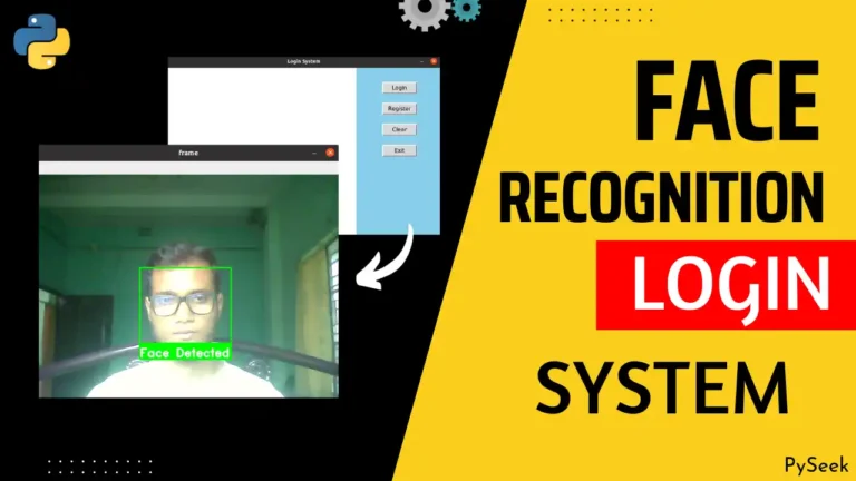 Face recognition login system using python