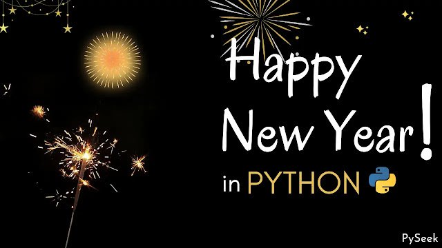 happy new year 2024 in python
