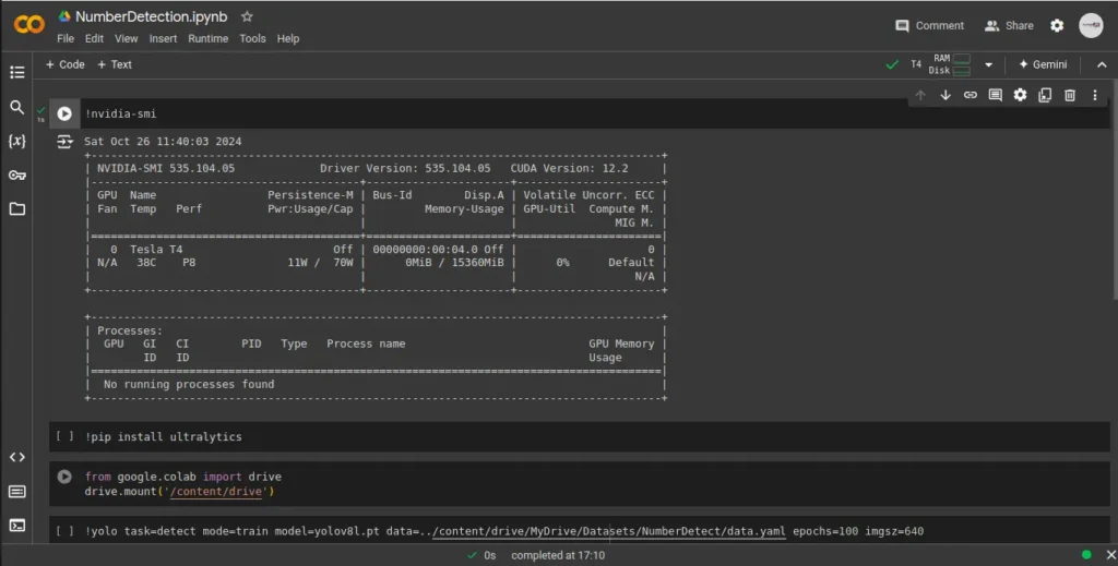 tesla t4 gpu working on colab