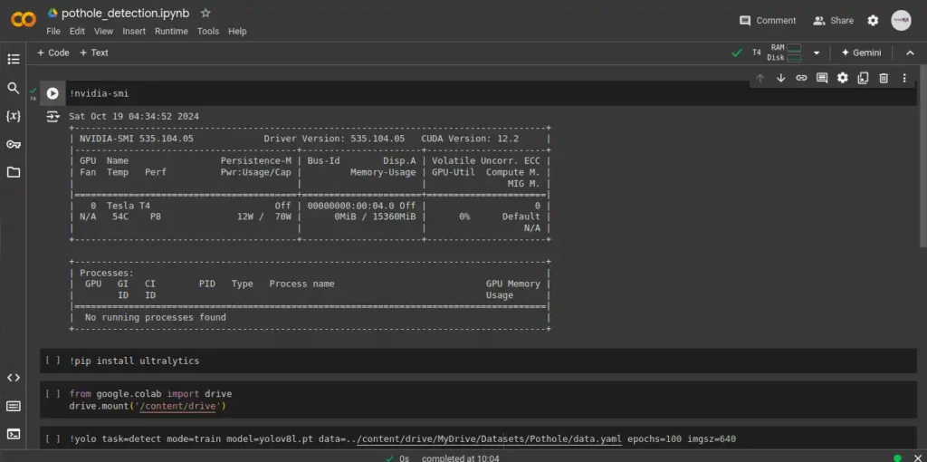 tesla t4 gpu working on colab